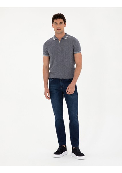 Mavi Erkek Slim Fit Armürlü Kazak Talsı fırsatları
