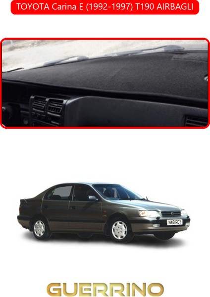 Toyota Carina E (1992-1997) T190TORPİDO Koruma Halısı Kırmızı Kenar