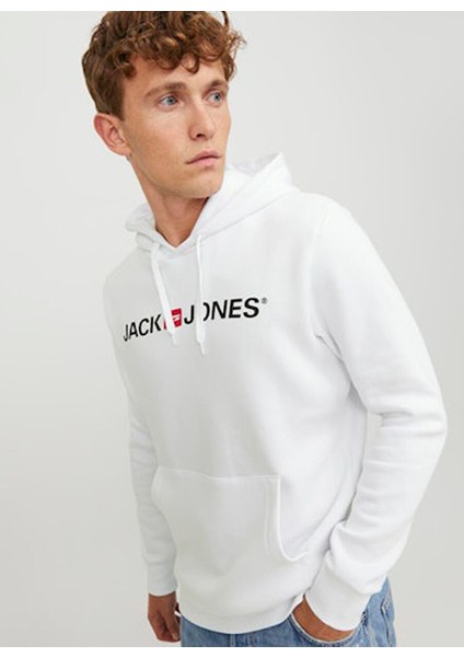 Beyaz Erkek Kapüşon Regular Fit Sweatshirt Jjecorp Old Logo Sweat Hood Noos fiyatları