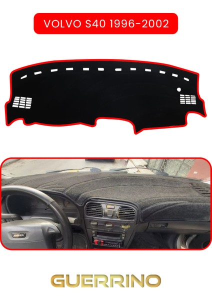 Volvo S40 (1996-2002)TORPİDO Koruma Halısı Kırmızı Kenar