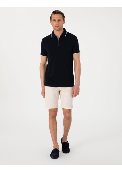 Lacivert Slim Fit Polo Yaka Tişört fırsatları