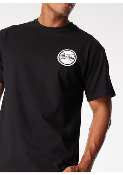 Siyah Erkek Normal T-Shirt MYSENJS11/S5-_T-SHIRT Uomo fırsatları