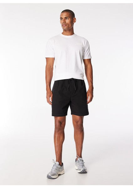 Siyah Erkek Slim Fit Şort UMP24008BE