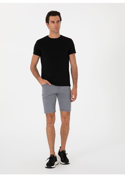 Siyah Erkek Slim Fit T-Shirt Kelvy fırsatları
