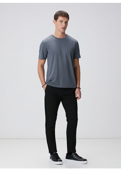 Antrasit Erkek Slim Fit T-Shirt 1094077 modelleri