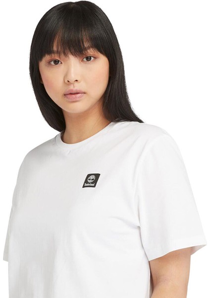 Tımberland Beyaz Short Sleeve Woven Badge Tee Erkek T-Shirt TB0A5RCE1001 fiyatları
