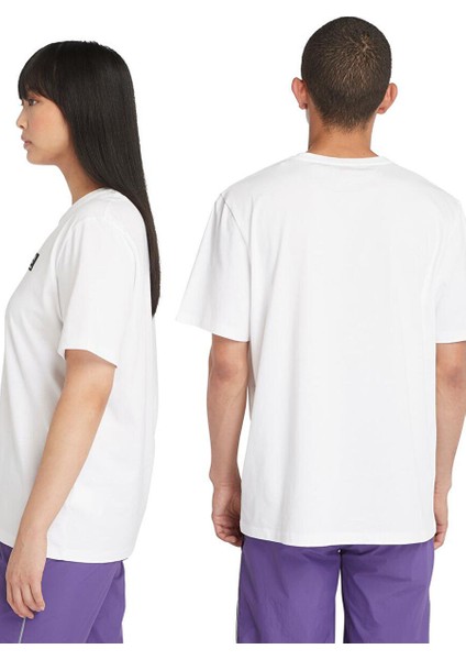 Tımberland Beyaz Short Sleeve Woven Badge Tee Erkek T-Shirt TB0A5RCE1001 fırsatları