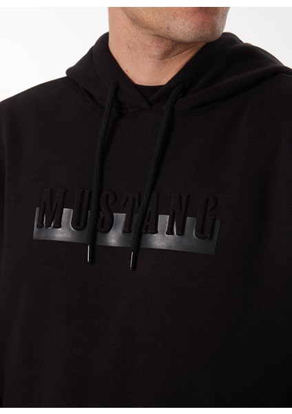 Siyah Erkek Bisiklet Relaxed Baskılı Sweatshirt M4WM-SWT-1801