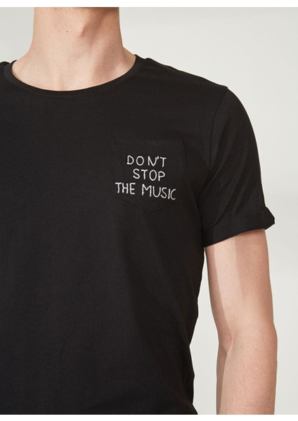 Bisiklet Yaka Siyah Erkek T-Shirt FM23S16TGBLACK indirimleri