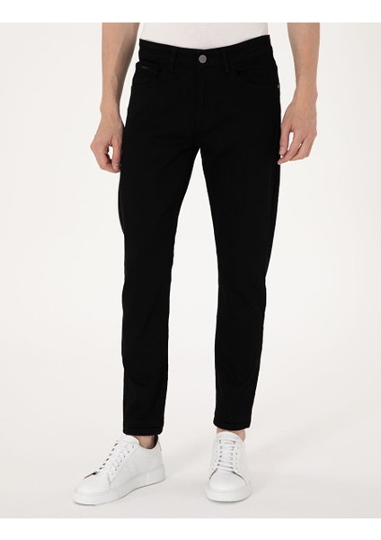 Siyah Slim Fit Jean Pantolon