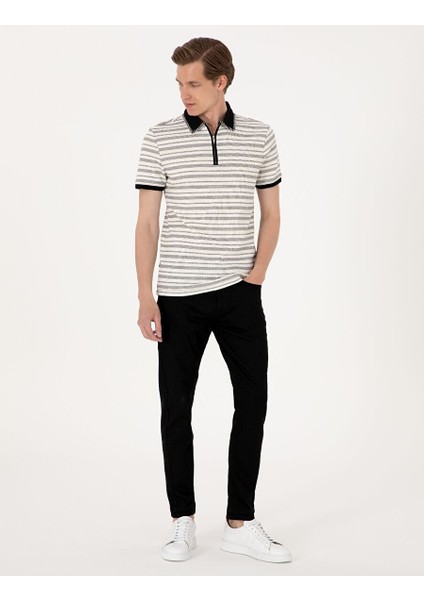 Siyah Slim Fit Jean Pantolon