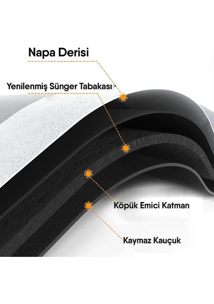 Yazısız Model Mutfak Paspası Sihirli Su Emici Banyo Paspası Kaymaz Tabanlı 156X38 cm M-61