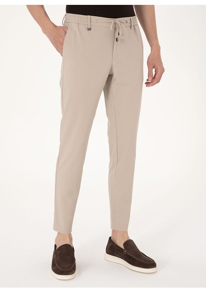 Bej Erkek Slim Fit Pantolon E19400/PB