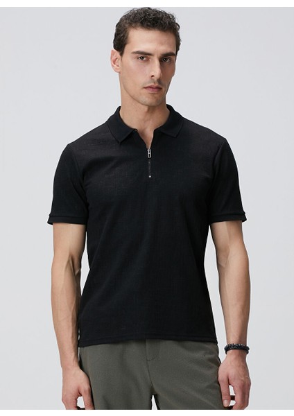 Siyah Erkek Slim Fit T-Shirt 1094152