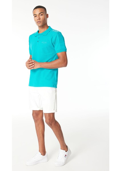 Yeşil Erkek Desenli Polo T-Shirt 241V3A1604 modelleri