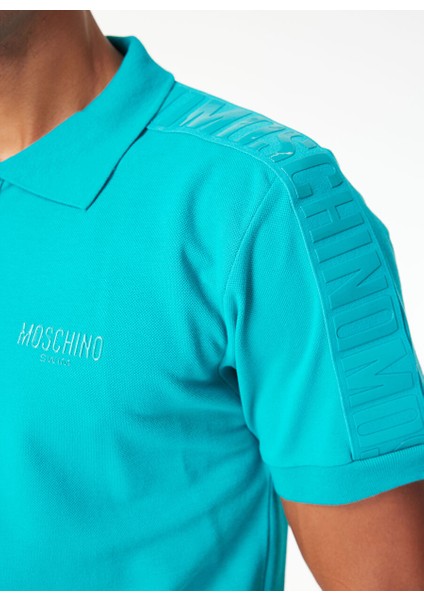Yeşil Erkek Desenli Polo T-Shirt 241V3A1604 fırsatları