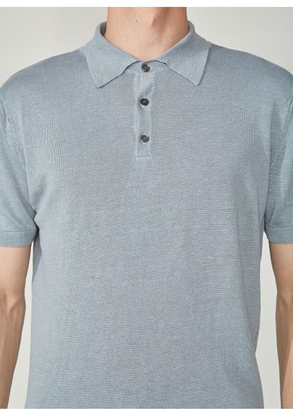 Polo Yaka Gri Erkek T-Shirt Mr Compaorta fırsatları