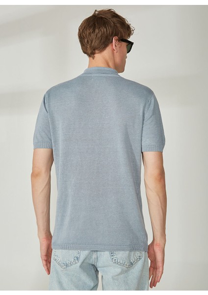 Polo Yaka Gri Erkek T-Shirt Mr Compaorta indirimleri