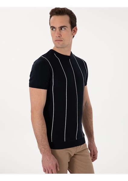 Lacivert Slim Fit Kazak modelleri