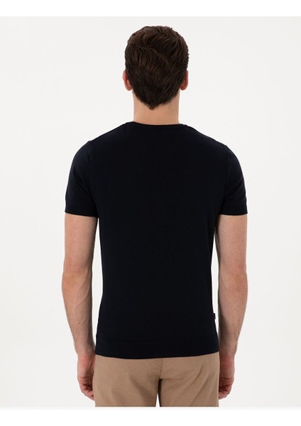 Lacivert Slim Fit Kazak indirimleri