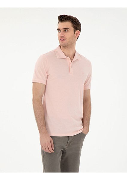 Pudra Slim Fit Basic Tişört