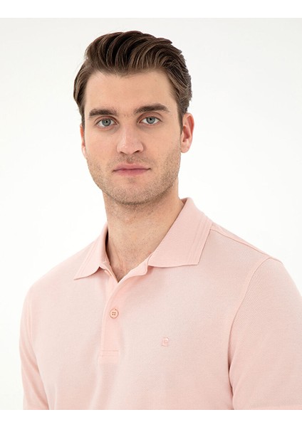Pudra Slim Fit Basic Tişört