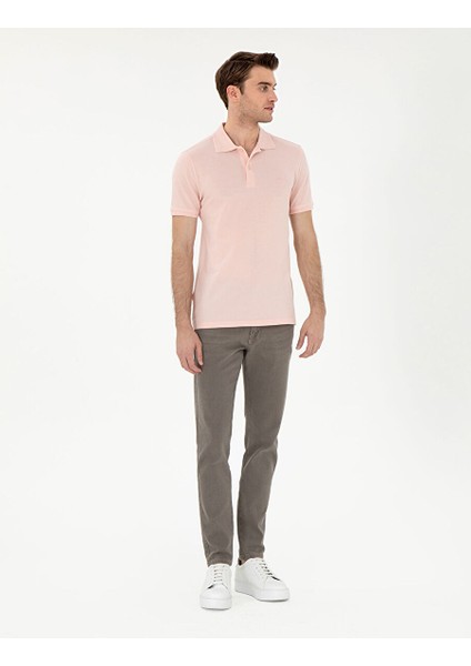 Pudra Slim Fit Basic Tişört