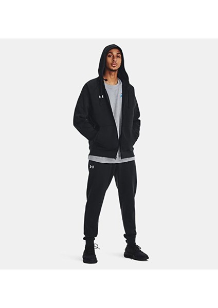 Erkek Ua Rival Fleece Tam Fermuarlı Kapüşonlu Üst 1379767-001