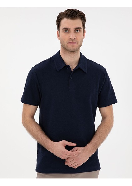 Lacivert Slim Fit Tişört