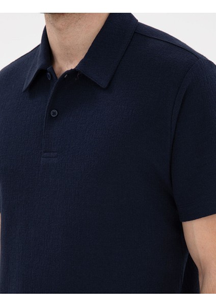 Lacivert Slim Fit Tişört