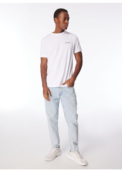 Bisiklet Yaka Beyaz Erkek T-Shirt 755020542221 modelleri