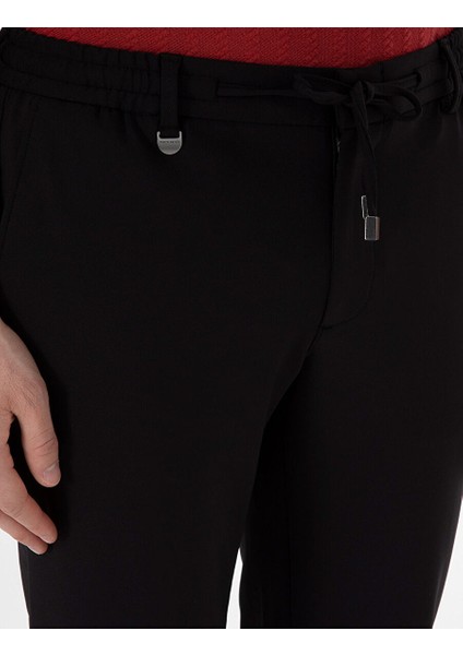 Siyah Klasik Jogger Pantolon