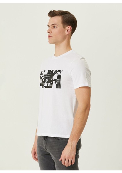 Bisiklet Yaka Beyaz Erkek T-Shirt 1090798 fırsatları
