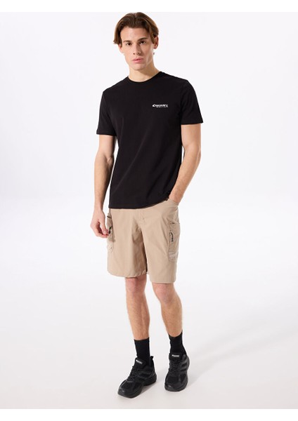 Siyah Erkek Bisiklet Yaka T-Shirt D4SM-TST3294