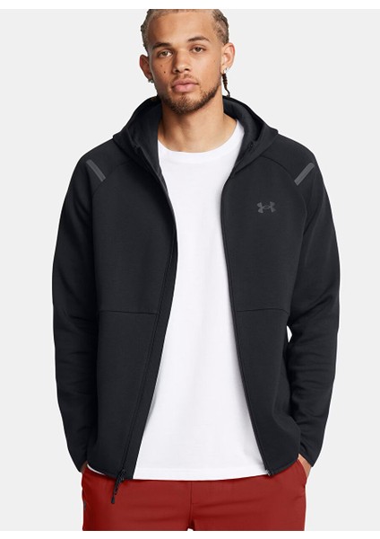1389352-001 Ua Unstoppable Flc Fz H Fermuarlı Yaka Normal Kalıp Erkek Zip Ceket