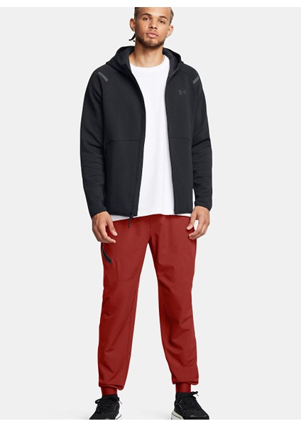 1389352-001 Ua Unstoppable Flc Fz H Fermuarlı Yaka Normal Kalıp Erkek Zip Ceket