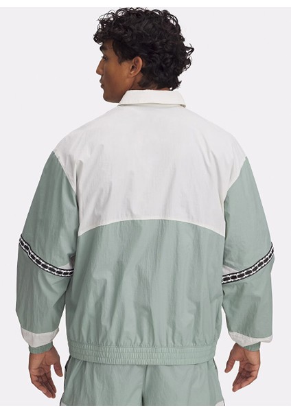 Yeşil Erkek Fermuarlı Loose Fit Düz Sweatshirt 1387923-348 Ua M's 96 Terrace Drill fiyatları