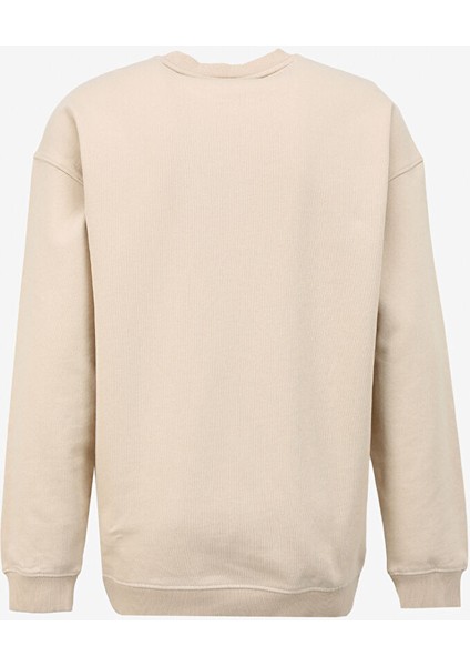Bisiklet Yaka Ekru Erkek Sweatshırt L241469NQ Loose Fit Sweatshirt fiyatları