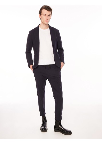 Slim Fit Koyu Lacivert Erkek Ceket A1J3_EYAP