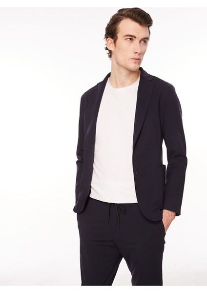 Slim Fit Koyu Lacivert Erkek Ceket A1J3_EYAP modelleri