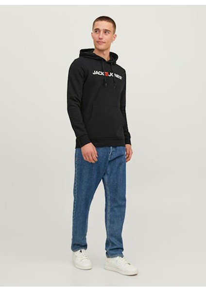 Siyah Erkek Kapüşon Regular Fit Sweatshirt Jjecorp Old Logo Sweat Hood Noos fiyatları
