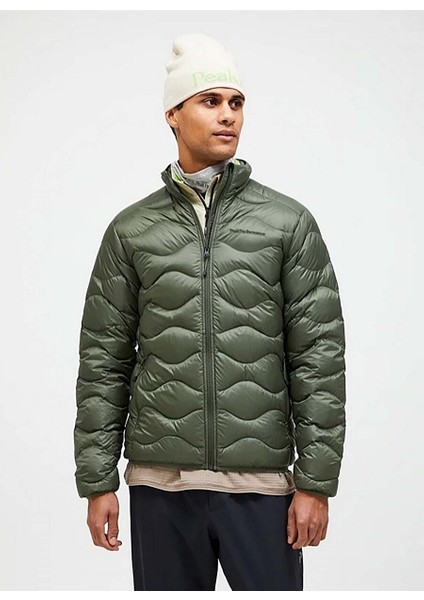 M Helium Down Jacket-Pıne Needle Fermuarlı Yaka Normal Kalıp Erkek Ceket