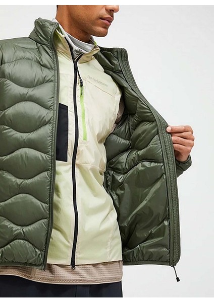 M Helium Down Jacket-Pıne Needle Fermuarlı Yaka Normal Kalıp Erkek Ceket