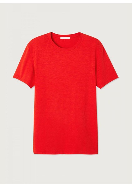 Kırmızı Erkek Standart T-Shirt MBYSA18BE25VOLC