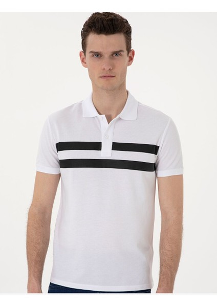 Beyaz Slim Fit Tişört modelleri