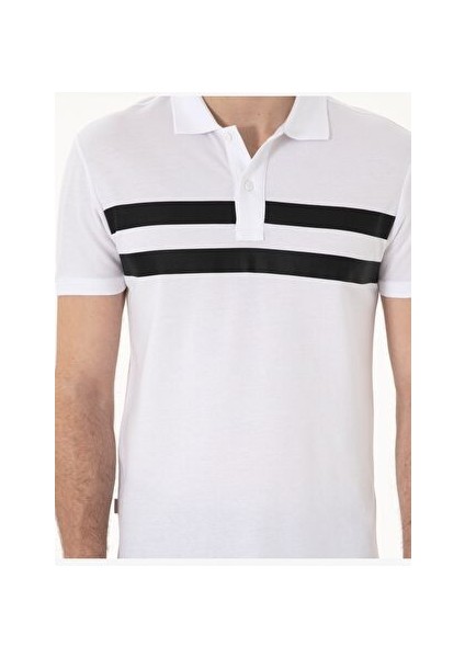Beyaz Slim Fit Tişört