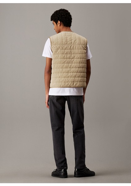 Yeşil Erkek Yelek J30J327263HI0 Lw Quılted Lıner Vest fırsatları