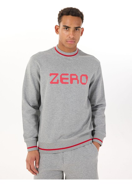 Gmg Fırenze Gri Erkek Bisiklet Regular Fit Sweatshirt GU25MSS08020