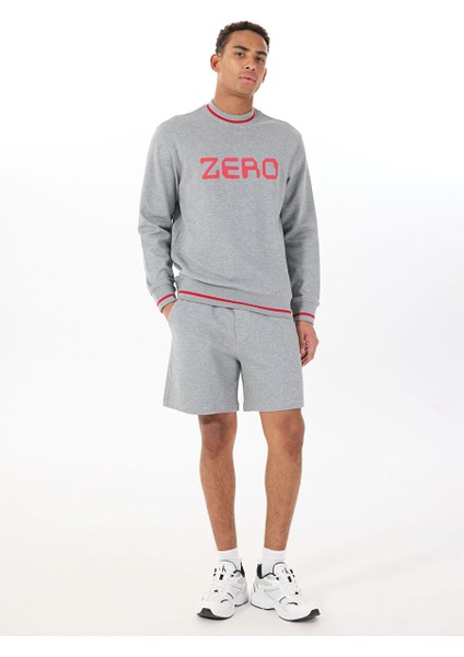 Gmg Fırenze Gri Erkek Bisiklet Regular Fit Sweatshirt GU25MSS08020