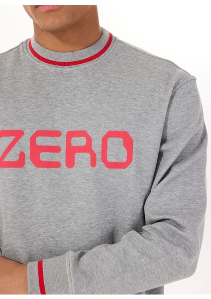 Gmg Fırenze Gri Erkek Bisiklet Regular Fit Sweatshirt GU25MSS08020